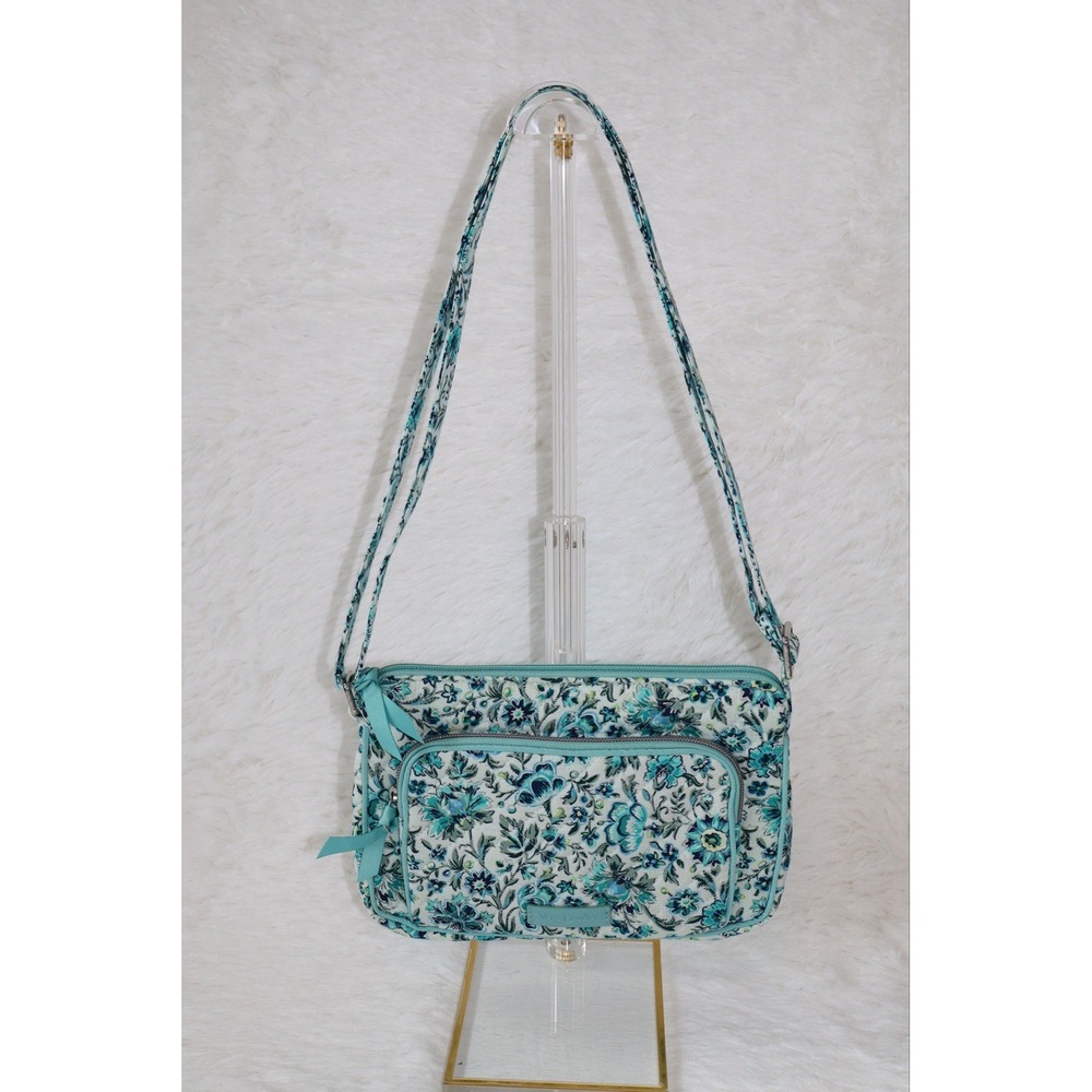 Vera Bradley Caribbean Sea Little Hipster Floral Bag Purse